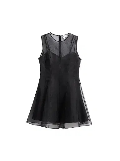 Milly Women's Ophelia Organza Mini Dress - Black | Thumbnail 1 Milly Women's Ophelia Organza Mini Dress - Black | Thumbnail 1