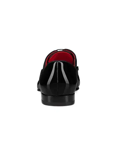 Christian Louboutin Men's Greggy Chick Patent Leather Oxford Shoes - Black | Thumbnail 3 Christian Louboutin Men's Greggy Chick Patent Leather Oxford Shoes - Black | Thumbnail 3