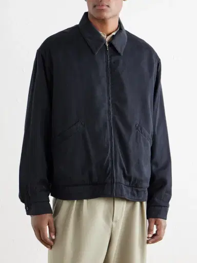 A.PRESSE Silk-Blend Gabardine Bomber Jacket - Men | Thumbnail 3 A.PRESSE Silk-Blend Gabardine Bomber Jacket - Men | Thumbnail 3