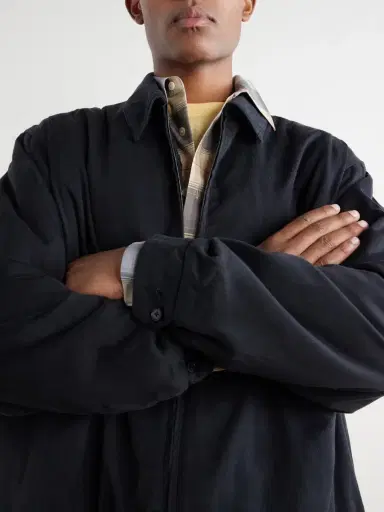 A.PRESSE Silk-Blend Gabardine Bomber Jacket - Men | Thumbnail 5 A.PRESSE Silk-Blend Gabardine Bomber Jacket - Men | Thumbnail 5