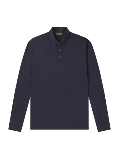 Slowear Zanone Cotton and Silk-Blend Jersey Polo Shirt - Men | Thumbnail 1 Slowear Zanone Cotton and Silk-Blend Jersey Polo Shirt - Men | Thumbnail 1
