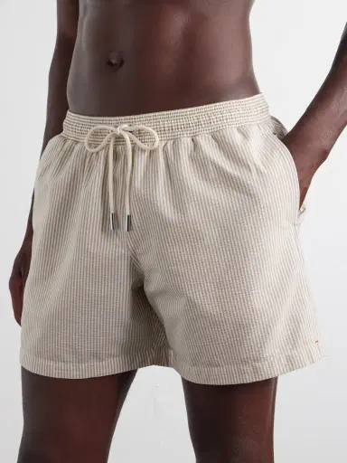 Orlebar Brown Boxer III Straight-Leg Mid-Length Seersucker Swim Shorts - Men | Thumbnail 2 Orlebar Brown Boxer III Straight-Leg Mid-Length Seersucker Swim Shorts - Men | Thumbnail 2
