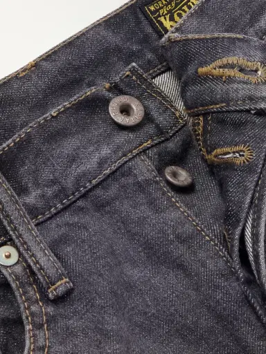 KAPITAL Monkey Cisco Straight-Leg Leather-Trimmed Embellished Jeans - Men | Thumbnail 6 KAPITAL Monkey Cisco Straight-Leg Leather-Trimmed Embellished Jeans - Men | Thumbnail 6