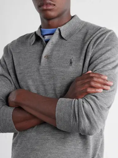 Polo Ralph Lauren Logo-Embroidered Wool Polo Shirt - Men | Thumbnail 5 Polo Ralph Lauren Logo-Embroidered Wool Polo Shirt - Men | Thumbnail 5