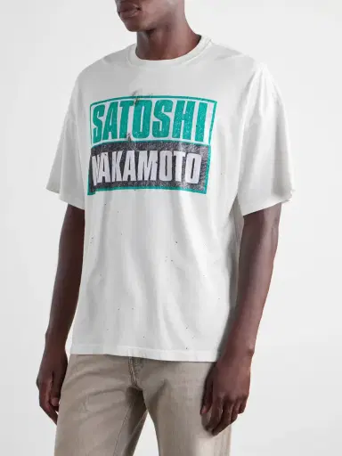 Satoshi Nakamoto Minute Man Logo-Print Distress Cotton-Jersey T-Shirt - Men | Thumbnail 3 Satoshi Nakamoto Minute Man Logo-Print Distress Cotton-Jersey T-Shirt - Men | Thumbnail 3