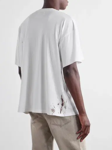 Satoshi Nakamoto Minute Man Logo-Print Distress Cotton-Jersey T-Shirt - Men | Thumbnail 4 Satoshi Nakamoto Minute Man Logo-Print Distress Cotton-Jersey T-Shirt - Men | Thumbnail 4