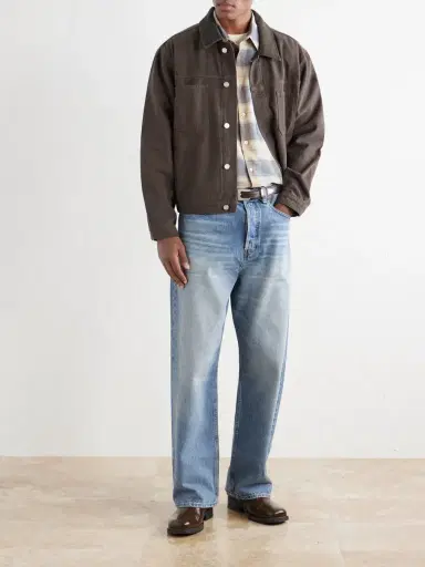 Frame Suede-Trimmed Cotton-Canvas Jacket - Men | Thumbnail 2 Frame Suede-Trimmed Cotton-Canvas Jacket - Men | Thumbnail 2