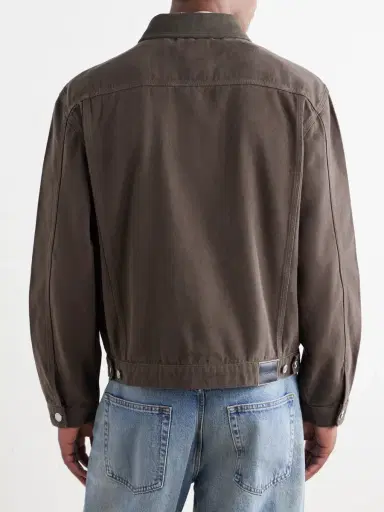 Frame Suede-Trimmed Cotton-Canvas Jacket - Men | Thumbnail 4 Frame Suede-Trimmed Cotton-Canvas Jacket - Men | Thumbnail 4