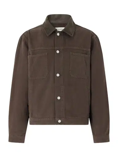 Frame Suede-Trimmed Cotton-Canvas Jacket - Men | Thumbnail 1 Frame Suede-Trimmed Cotton-Canvas Jacket - Men | Thumbnail 1