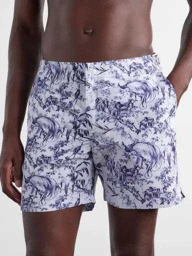 Orlebar Brown Bulldog Passetto Straight-Leg Mid-Length Printed Swim Shorts - Men | Thumbnail 2 Orlebar Brown Bulldog Passetto Straight-Leg Mid-Length Printed Swim Shorts - Men | Thumbnail 2