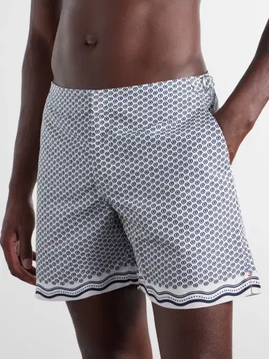 Orlebar Brown Bulldog Passetto Straight-Leg Mid-Length Printed Swim Shorts - Men | Thumbnail 2 Orlebar Brown Bulldog Passetto Straight-Leg Mid-Length Printed Swim Shorts - Men | Thumbnail 2