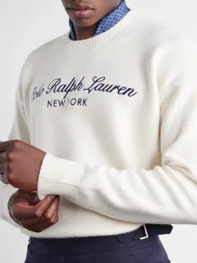 Polo Ralph Lauren Logo-Embroidered Wool and Cotton-Blend Sweater - Men | Thumbnail 5 Polo Ralph Lauren Logo-Embroidered Wool and Cotton-Blend Sweater - Men | Thumbnail 5
