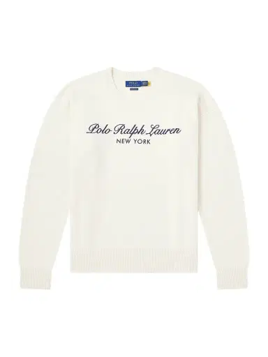 Polo Ralph Lauren Logo-Embroidered Wool and Cotton-Blend Sweater - Men | Thumbnail 1 Polo Ralph Lauren Logo-Embroidered Wool and Cotton-Blend Sweater - Men | Thumbnail 1