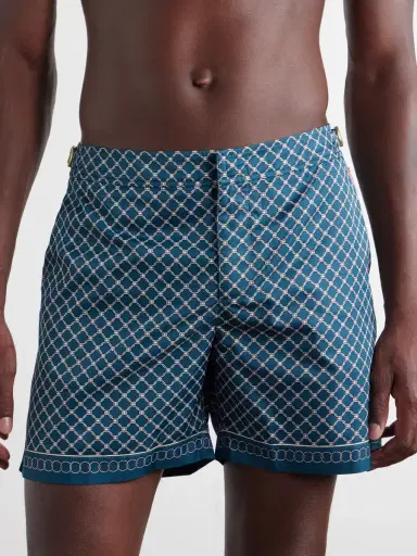 Orlebar Brown Bulldog Passetto Straight-Leg Mid-Length Printed Swim Shorts - Men | Thumbnail 2 Orlebar Brown Bulldog Passetto Straight-Leg Mid-Length Printed Swim Shorts - Men | Thumbnail 2
