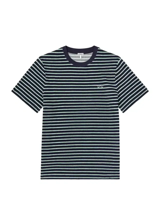 Logo-Embroidered Striped Cotton-Blend Terry T-Shirt - Men Logo-Embroidered Striped Cotton-Blend Terry T-Shirt - Men