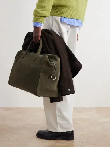 Métier Closer Two Day Suede Weekend Bag - Men | Thumbnail 3 Métier Closer Two Day Suede Weekend Bag - Men | Thumbnail 3