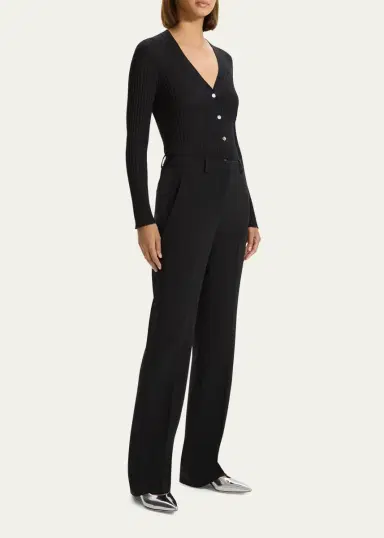 Theory Admiral Crepe Slim Full-Length Trousers | Thumbnail 4 Theory Admiral Crepe Slim Full-Length Trousers | Thumbnail 4