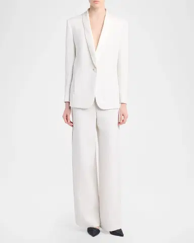 Giorgio Armani Slit-Cuff Single-Breasted Blazer | Thumbnail 2 Giorgio Armani Slit-Cuff Single-Breasted Blazer | Thumbnail 2