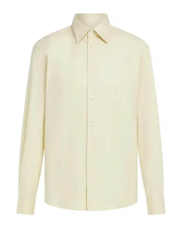 Men's Cotton-Nylon Stretch Point Collar Sport Shirt Men's Cotton-Nylon Stretch Point Collar Sport Shirt
