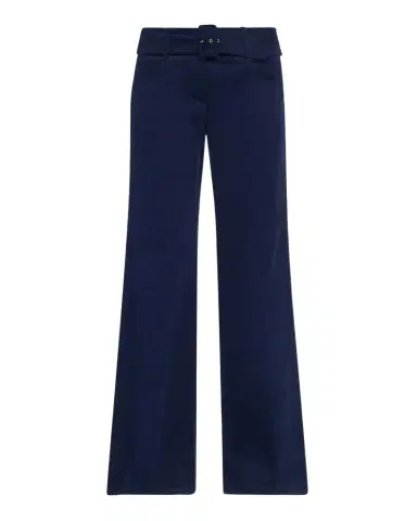 Maison Common Belted Cotton Flared Trousers | Thumbnail 1 Maison Common Belted Cotton Flared Trousers | Thumbnail 1