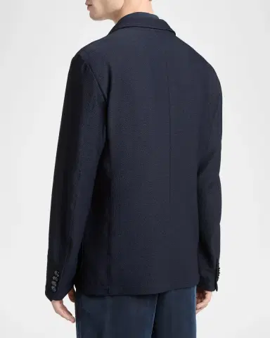 Giorgio Armani Men's Seersucker Single-Breasted Sport Coat | Thumbnail 3 Giorgio Armani Men's Seersucker Single-Breasted Sport Coat | Thumbnail 3
