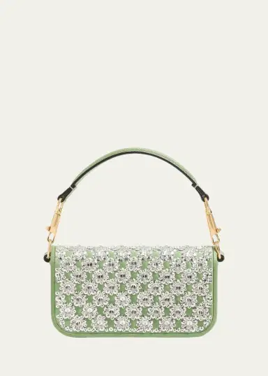 Valentino Garavani Locò Small Embroidered Shoulder Bag | Thumbnail 2 Valentino Garavani Locò Small Embroidered Shoulder Bag | Thumbnail 2