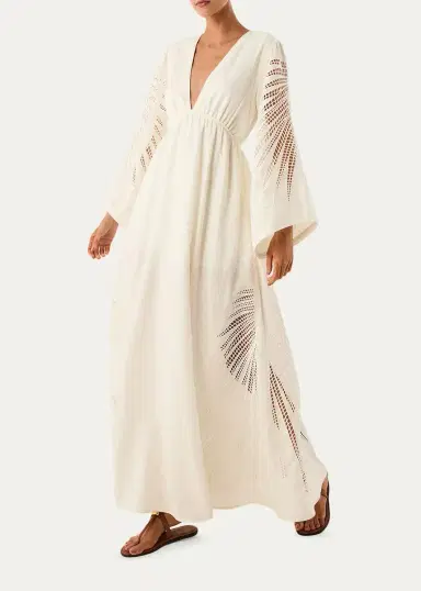 ViX Dema Eyelet Embroidered Long Dress | Thumbnail 2 ViX Dema Eyelet Embroidered Long Dress | Thumbnail 2