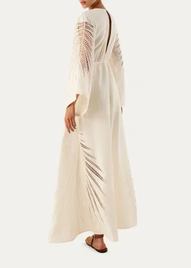 ViX Dema Eyelet Embroidered Long Dress | Thumbnail 3 ViX Dema Eyelet Embroidered Long Dress | Thumbnail 3