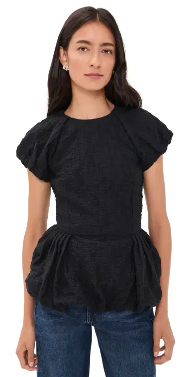 MSGM Peplum Blouse | Thumbnail 1 MSGM Peplum Blouse | Thumbnail 1