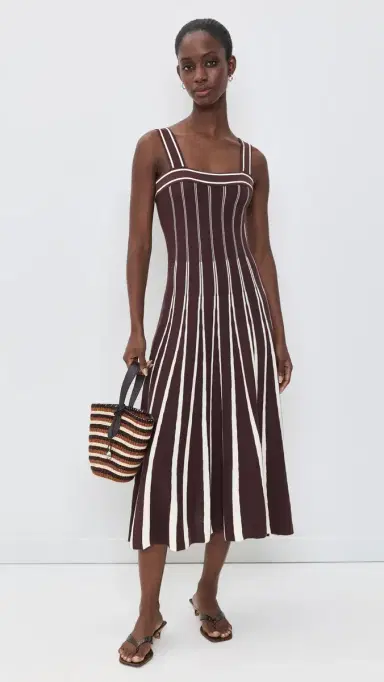 ASTR The Label Marlen Dress Brown Cream L | Thumbnail 5 ASTR The Label Marlen Dress Brown Cream L | Thumbnail 5