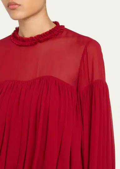 Ulla Johnson Pearl Silk Chiffon Blouse | Thumbnail 5 Ulla Johnson Pearl Silk Chiffon Blouse | Thumbnail 5
