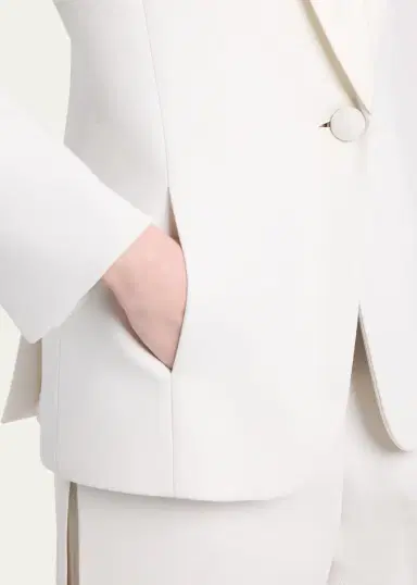 Giorgio Armani Slit-Cuff Single-Breasted Blazer | Thumbnail 5 Giorgio Armani Slit-Cuff Single-Breasted Blazer | Thumbnail 5