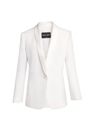 Giorgio Armani Slit-Cuff Single-Breasted Blazer | Thumbnail 1 Giorgio Armani Slit-Cuff Single-Breasted Blazer | Thumbnail 1