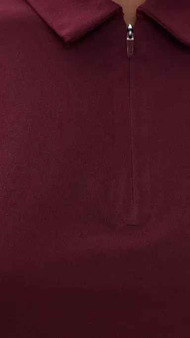 Adidas Golf Beyond Crop Polo Tank aroon | Thumbnail 6 Adidas Golf Beyond Crop Polo Tank aroon | Thumbnail 6