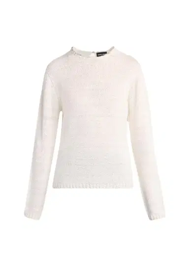 Giorgio Armani Silk Knit Beaded Crewneck Sweater | Thumbnail 1 Giorgio Armani Silk Knit Beaded Crewneck Sweater | Thumbnail 1