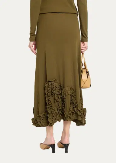 Ulla Johnson Heloise Jersey Wool Midi Skirt | Thumbnail 3 Ulla Johnson Heloise Jersey Wool Midi Skirt | Thumbnail 3