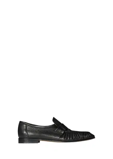 The Row Men's Soft Grained Leather Penny Loafers | Thumbnail 1 The Row Men's Soft Grained Leather Penny Loafers | Thumbnail 1