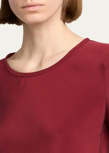 Giorgio Armani Long-Sleeve Silk Stretch Shirt | Thumbnail 5 Giorgio Armani Long-Sleeve Silk Stretch Shirt | Thumbnail 5