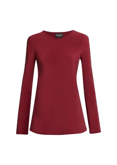 Giorgio Armani Long-Sleeve Silk Stretch Shirt | Thumbnail 1 Giorgio Armani Long-Sleeve Silk Stretch Shirt | Thumbnail 1