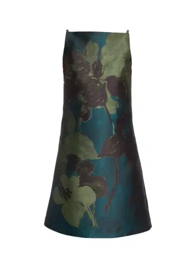 Rickie Freeman for Teri Jon Floral-Print Mikado Mini Shift Dress | Thumbnail 1 Rickie Freeman for Teri Jon Floral-Print Mikado Mini Shift Dress | Thumbnail 1