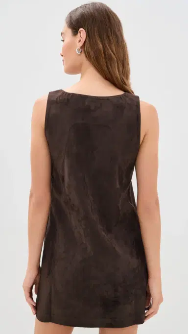 Joe's Jeans The coop Faux Suede Mini Dress Dark Chocolate | Thumbnail 3 Joe's Jeans The coop Faux Suede Mini Dress Dark Chocolate | Thumbnail 3