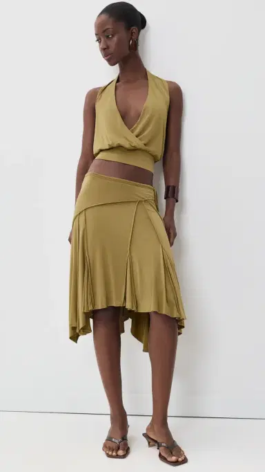 With Jean harni Skirt Olive | Thumbnail 5 With Jean harni Skirt Olive | Thumbnail 5