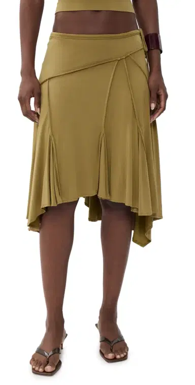 With Jean harni Skirt Olive | Thumbnail 1 With Jean harni Skirt Olive | Thumbnail 1