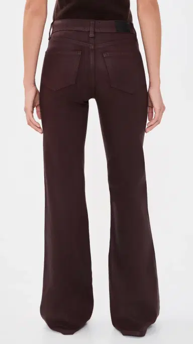PAIGE Coated Sofia Flared Jeans Wild Mulberry Luxe Coating | Thumbnail 3 PAIGE Coated Sofia Flared Jeans Wild Mulberry Luxe Coating | Thumbnail 3
