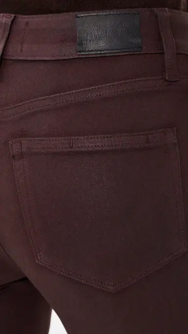 PAIGE Coated Sofia Flared Jeans Wild Mulberry Luxe Coating | Thumbnail 6 PAIGE Coated Sofia Flared Jeans Wild Mulberry Luxe Coating | Thumbnail 6