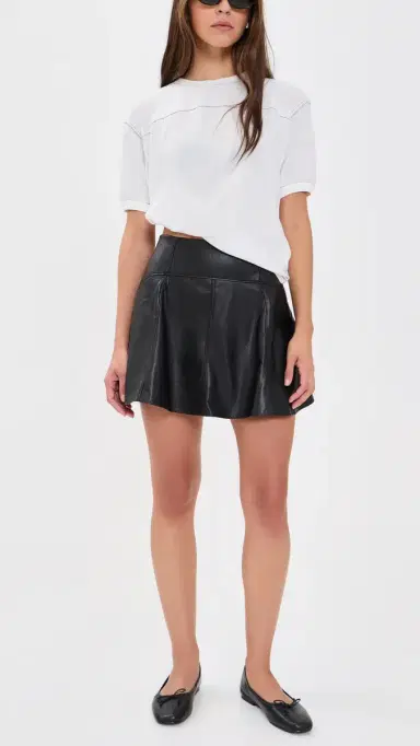 PAIGE Darcy Faux Leather Skirt Black | Thumbnail 5 PAIGE Darcy Faux Leather Skirt Black | Thumbnail 5