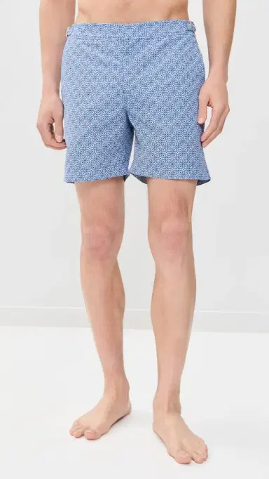 Orlebar Brown Bulldog Portico Swim Trunks 5.5 Aero Blue | Thumbnail 2 Orlebar Brown Bulldog Portico Swim Trunks 5.5 Aero Blue | Thumbnail 2
