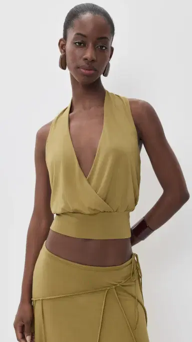 With Jean harni Top Olive | Thumbnail 2 With Jean harni Top Olive | Thumbnail 2