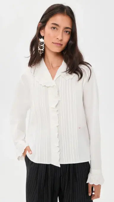 ISABEL MARANT ÉTOILE Nomia Top White | Thumbnail 2 ISABEL MARANT ÉTOILE Nomia Top White | Thumbnail 2