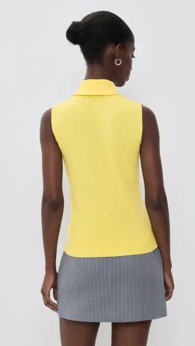 AKNVAS Giorigia Tie Neck Top Yellow | Thumbnail 3 AKNVAS Giorigia Tie Neck Top Yellow | Thumbnail 3